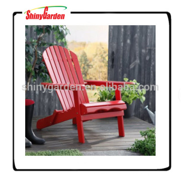 Beweglicher faltbarer roter Adirondack Stuhl